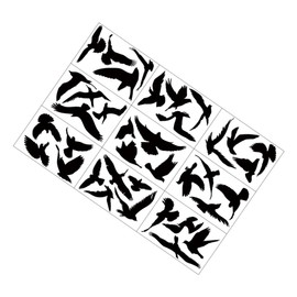 iplusmile 9Sheets Removable Bird Strike Window Decals Collision Static Stickers with for Window Decoration and Bird Safety Easy to Clean and