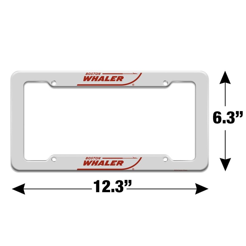 Boston Whaler Red Logo License Plate Tag Frame