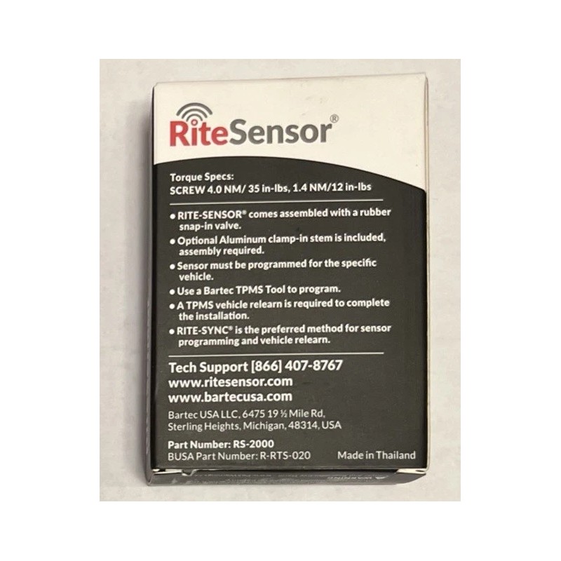 Bartec 4 New Bartec Rite Sensor TPMS sensors 315/433MHZ metal