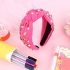 Brimekichio Teacher Headband Hot Pink Knotted Back to School Headband