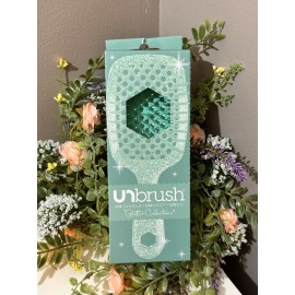 UNbrush Detangler Hair Brush-Glitter Turquoise