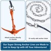 Anchor Rope 100 Ft 3/8 in, Double Braided Anchor Line