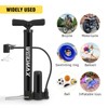 Bike Pump Portable, Bike Tire Inflator, Bicycle Hand Air Pump