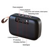 Mini BT Speaker with Subwoofer, Portable and Compact Speaker with