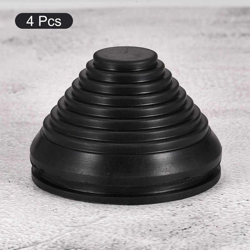 sourcing map Rubber Grommet Wire Protection Thick Plates Conical Holder