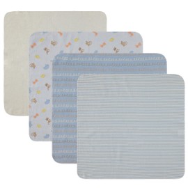 Cudlie 4 Pack Receiving Blankets: Ultra-Soft Essentials for Baby Boys and Girls, Swaddling, Cuddling and Nursing. Multipack for Infants, Newborns and Babies. Perfect for Baby Showers and Everyday