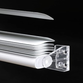 1.3 inch Hold Down Brackets，Clear Bottom Rail Hold Clips for 2inch High Profile Blinds( 12PCS )