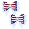 4th of July Hair Clips USA Flag Hair Bows Alligator