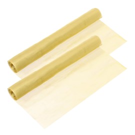 sourcing map 2 Pack Brass Mesh, 40" x 13" 200 Mesh Brass Woven Wire Mesh Brass Filter Coarse Dense Filter Screen Mesh for Non-Magnetic Signal Screen Tool DIY Fill Fabric