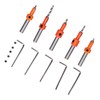 5Pcs Countersink Drill Bit Set High Hardness Strong Cutting Force