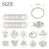 "N/A" FOCCTS Motivational Charms, 259 Pieces DIY Key Chain and