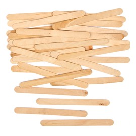 Baker Ross AG2063 Natural Wooden Lollipop Popsicle Sticks for Arts & Crafts, 11cm, Wood, Pack of 200, Pieces