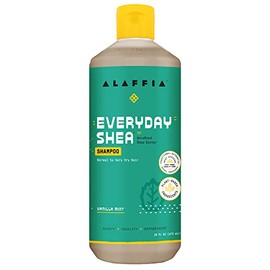 Alaffia EveryDay Champú de karité, champú limpiador suave para cabello normal a seco, fabricado con manteca de karité sin refinar de comercio justo, s