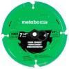 Metabo Hpt Fiber Cement 7-1/4 Inch 4-Tooth Saw Blade