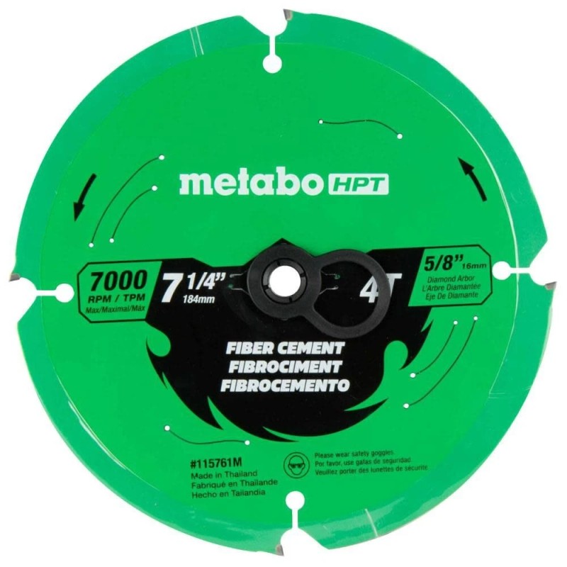 Metabo Hpt Fiber Cement 7-1/4 Inch 4-Tooth Saw Blade