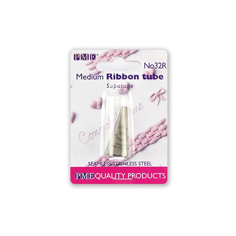 PME Seamless Stainless Steel Medium Ribbon Supatube no. 32R
