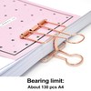9pcs 51mm Skeleton Binder Clips Large, Hollow Metal Clips Metal