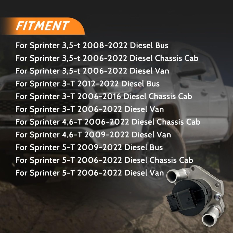 cycwer EGR Valve for Sprinter 2500 3500 Base 3.0L V6