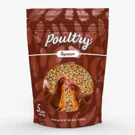 Mycelium Premium Corn – Organic, Non-GMO, High Nutritional Value Poultry Food for Chickens, Ducks & Turkeys, Sourced from Local USA Farms, Sustainable Farming, 5 lbs