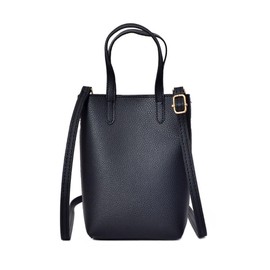 NICE SELECTION Women's Smartphone Pouch, Smartphone Shoulder Bag, Mini Shoulder Bag, Portable Pouch, Vertical, Lightweight, Diagonal, Stylish, Small, Cute, PU Leather, 2-way, 3-Way, Black