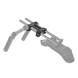 NICEYRIG Camera Base Plate with 15 mm Rod Clamp Style Dovetail Clamp for Shoulder Rest Rig for Tripod Mounting