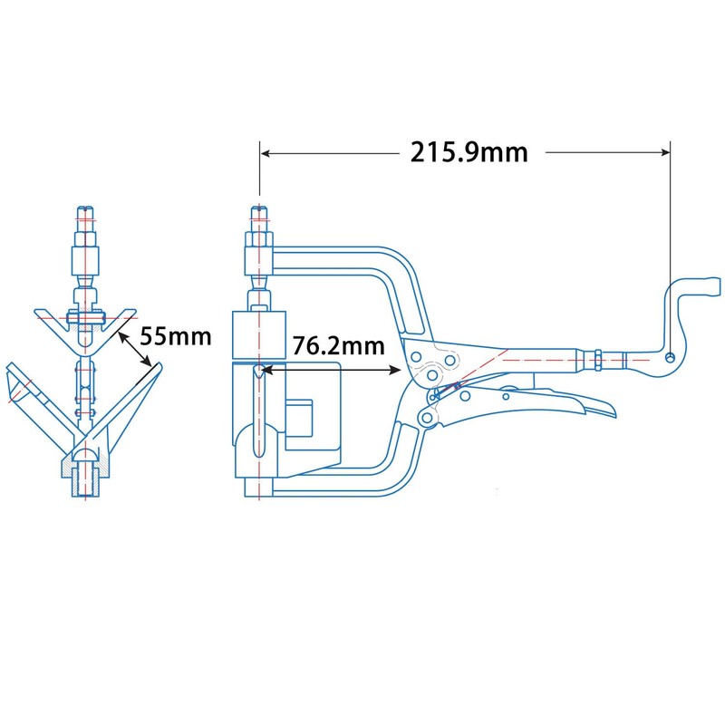 SHT PL634 L-Angle Welding Grip Pliers
