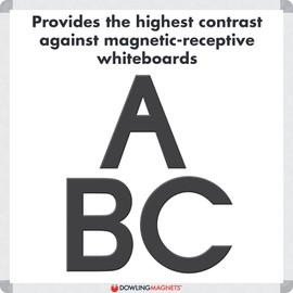 Dowling Magnets Foam Fun Black Uppercase Magnet Letters (1-2 inches high), Set of 108