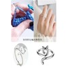 YFFSFDC Adjustable Knitting Loop Crochet Rings 4 Pcs Crochet Rings