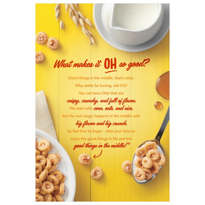 Honey Ohs! Crunchy Breakfast Cereal Os Made with Sweetened Corn,