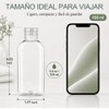 Kit de viaje Janety 5 botellas transparentes – Antifugas y