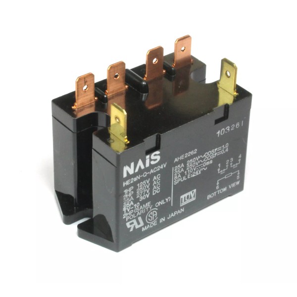 NAIS / Panasonic HE 2aN-Q-AC24V AHE 2262, DPST-NO Power Relay,