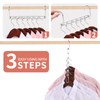 Hangers Space Saving, 12 Pack Metal Hanger Organizer, Closet Space