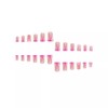 24Pcs French Press on Nails Short Duck Fake Nails Nude