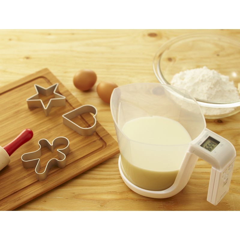 ドリテック デジタル計量カップ ファリーヌ 1kg ホワイト CS-100WT