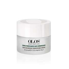 Olos Anti-Blemish Purifying Cream, 1.7 oz - Anti Aging Face Cream, Blackhead Remover - Acne Treatment Enriched with Vitamin E, Aloe - Non-comedogenic