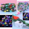 10pz Diadema Corona Flores Luz Led Fiesta Festival