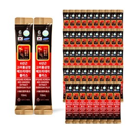 6-Year-Old Red Ginseng Stick Extract, The Ultimate Value Pack Everyday Plus, 50 Sticks, 10ml / 6년근 홍삼 스틱 진액 실속형 끝판왕 에브리데이 플러스, 50개, 10ml