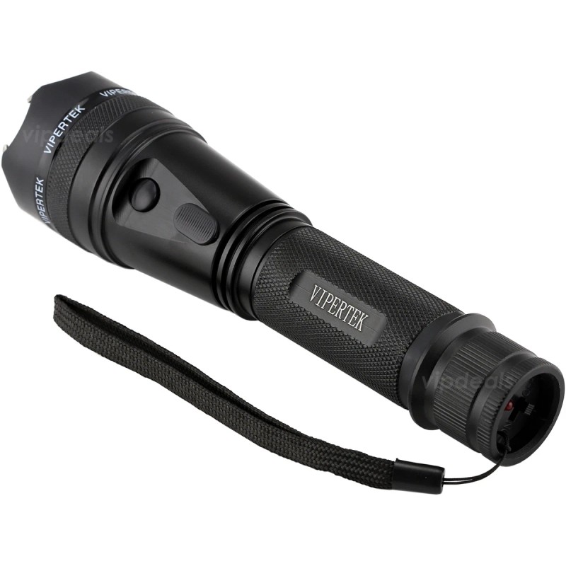 VIPERTEK Stun Gun VTS-195 - Metal Heavy Duty Rechargeable LED