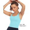 HeyNuts Hawthorn Athletic Racerback Sports Bras for Women, Built in