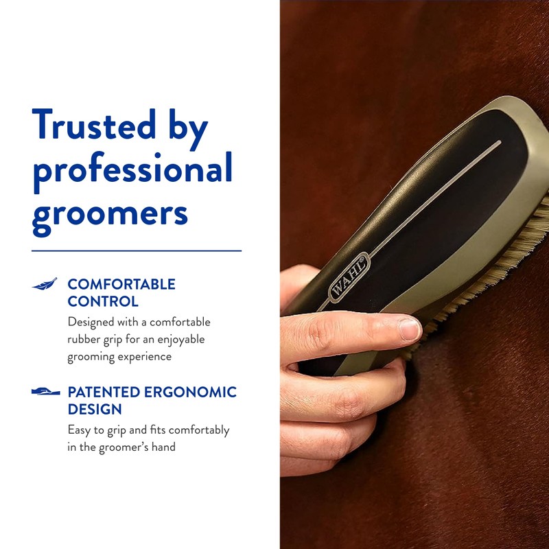 WAHL Professional Animal Equine Soft Body Horse Brush - Black
