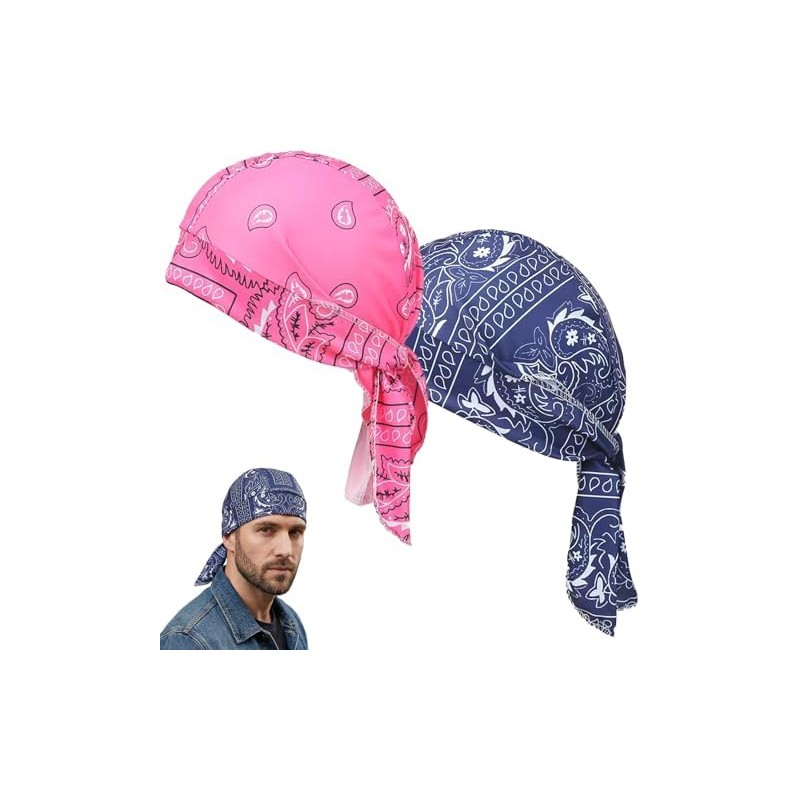 Paisley Cooling Head Scarf Cap Set, Motorcycle Pirate Head Wrap