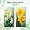 Peacoblue Wheelie Bin Stickers 2 Sheets Daffodils Sticky Dustbin Stickers
