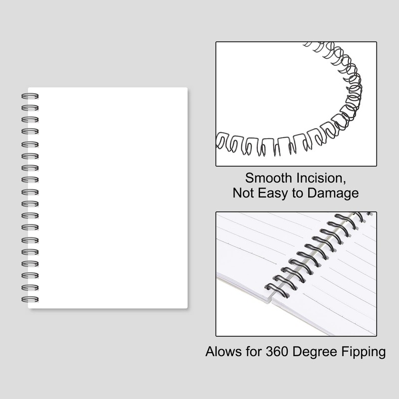 PATIKIL 14mm (9/16") Double Loop Wire Binding Combs, 50 Pcs