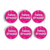 OakTree Happy Birthday Pink Holographic Hanging Swirls 6pcs