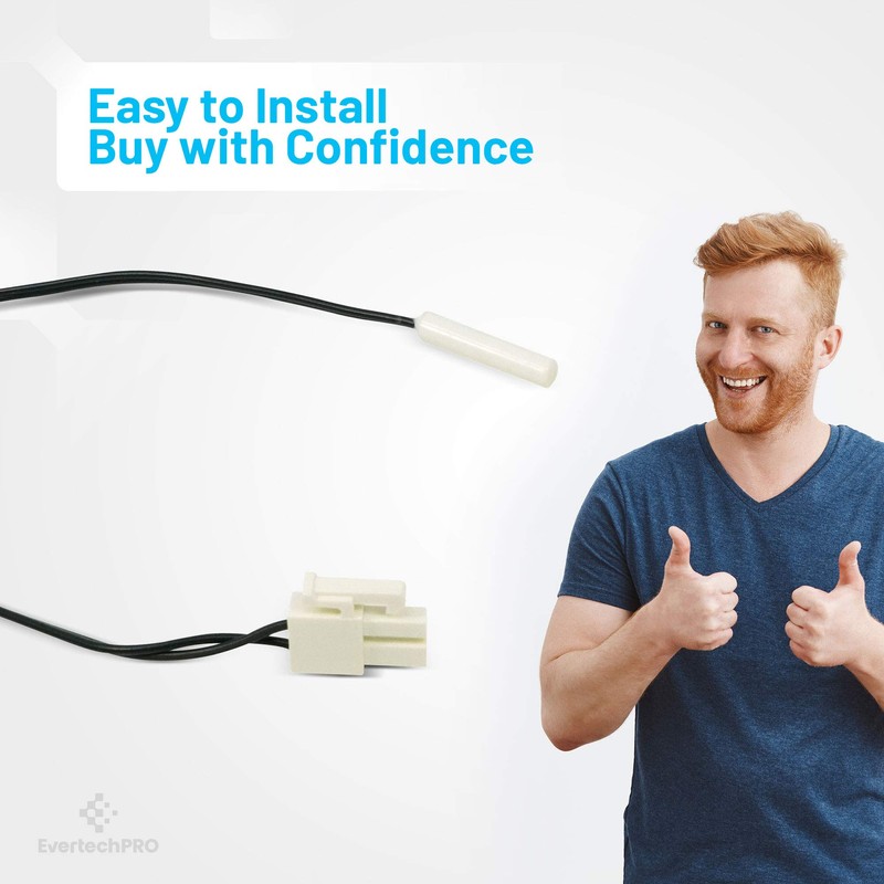 EvertechPRO 2188819 Termistor de repuesto para refrigerador Whirlpool 1057763 2216113