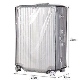 MVQPER Luggage Cover, 30 Inch Suitcase Cover Protectors Waterproof, Luggage Protector Case Covers Dustproof Transparent for Suitcases Travel Luggage for Home Business School Travel or Luggage Storage