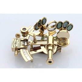 Nautical Replica Hub Titanic Memorabilia 5" Brass Sextant - White