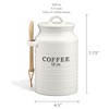 Barnyard Designs Coffee Canister for Kitchen Counter, Decorative Ceramic Coffee