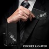Classic Matte Butane Pocket Lighter, 2 Pack Double Jet Flame