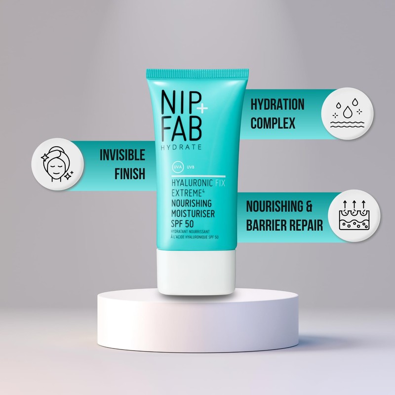 Nip + Fab Hyaluronic Fix Extreme4 Nourishing SPF 50 Moisturiser